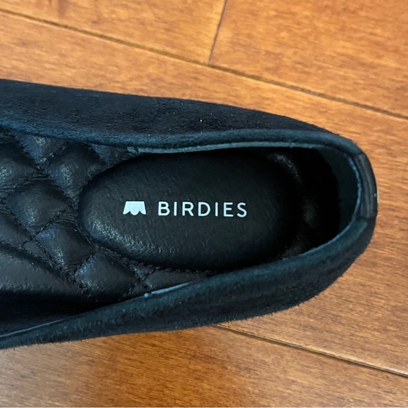 Birdies Black Suede Pointed Toe Slip On Goldfinch Ballet Flats Shoes Sz. 7 - Picture 4 of 6